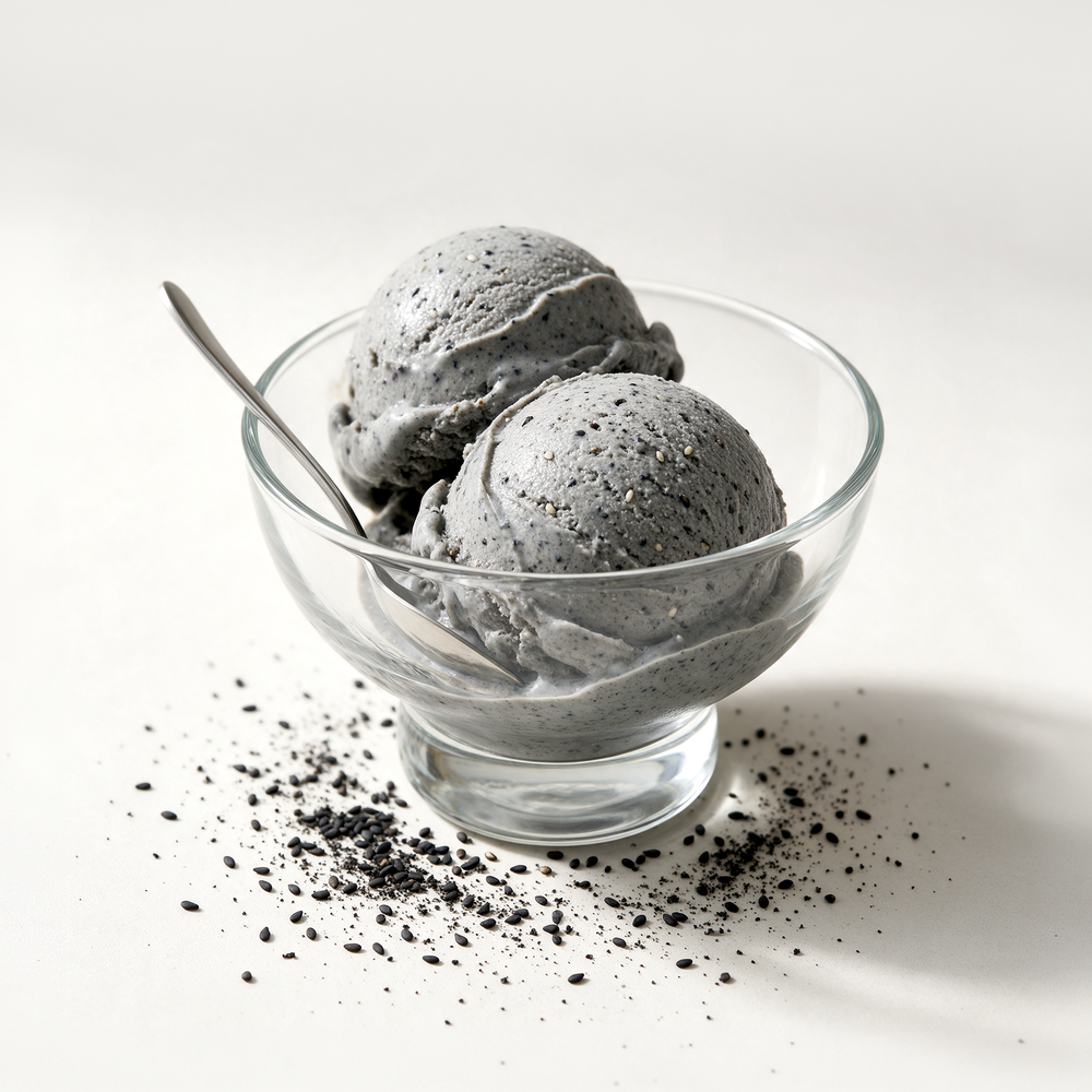 TEA ROOM | Black sesame dessert