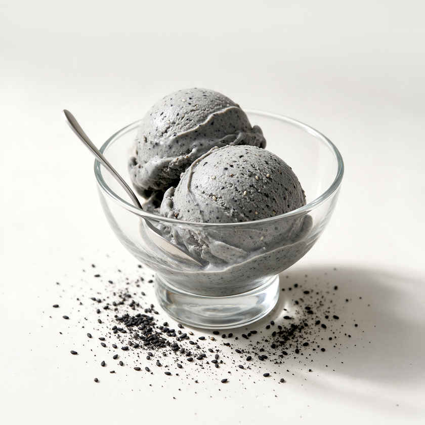 TEA ROOM | Black sesame dessert